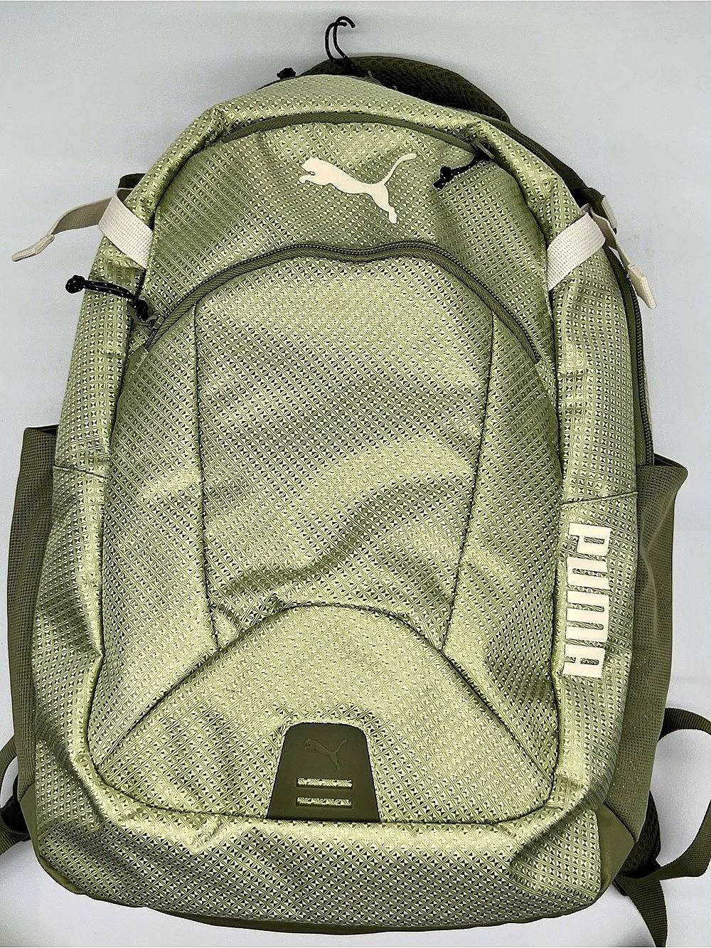 Puma 38th Street 3rd Floor Backpack Green Backpack multi pockets laptop bag NWOT